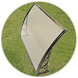 LIXIONG Vordach für Haustür Draußen Eingangsbereich, Spleißen Wasserdicht Überdachung Haustürvordach aus Polycarbonat, Gewölbt Türvordach Pultbogenvordach Schlagfest Reg