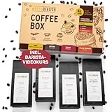 BRÜHDERLICH Kaffeebohnen Probierset ganze Bohnen - Frisch aus der Rösterei - Premium Kaffee Geschenk - Geschmackliche Vielfalt - Kaffee Geschenkset - Barista Kaffeebohnen - Kaffee Probierset 4 x 250g