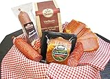 Schlemmerbox Wurstgeschenk & Kaffee Set gemahlener Röstkaffee | Salami Schinken geräuchert auf Buchenholz | Delikatessen Geschenkset für Männer und F