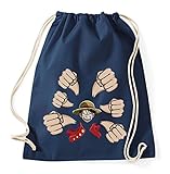 Gum Gym Bag Luffy Ruffy One Monkey Anime Piece Zoro, Farbe:Dunkelb