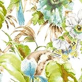 Manhattan Comfort NWPA34242 Hazleton Vinyl Birds of Paradise Tapete, B