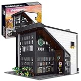 SINI Modular Haus Bausteine, Modernes Café Modular 2020, 2728 Klemmbausteine Bausteine Architektur Modell Konstruktionsspielzeug, Haus Modular Buildings Kompatibel mit Lego H