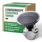 Lenkradknopf fürs Auto – mit allen Lenkrädern kompatibel – Lenkhilfe ohne Spielraum, für Auto, Traktor, Rasentraktor, Boot – Erleichtert das Rangieren aller Fahrzeug