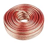 30 Meter 2x4mm Lautsprecherkabel High End Boxenkabel für HiFi Audio CCA Kupferkabel transp