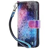 ULAK iPhone SE 2020 Hülle, iPhone 7/8 Stylische Lederhülle Flip Cover Brieftasche Schutzhülle Tasche Handyhülle Magnet Standfunktion mit Kartenfach Case für iPhone 7/8/SE 2(2020) - Mandala B