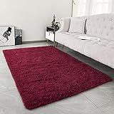 Guucha Hochwertiger flauschiger Teppich, 12 x 15 cm, weich und flauschig, für Jungen und Mädchen, gemütlicher Teppich für Schlafzimmer, Wohnzimmer, Kinderzimmer, mit starker Unterseite, W