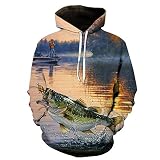 NHhuai Herren Sweatjacke Kapuzenjacke mit Kapuze Pullover mit Kapuze 3D-Digitaldruck von M