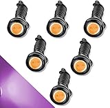 Eagle Eye Light, CTRICALVER 9 Watt 18 mm Auto Motorrad DRL Tagfahrlicht Nebelscheinwerfer Rückfahrscheinwerfer 12V Wasserdicht (Rosa 6PCS)