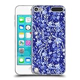 Head Case Designs Offiziell Offizielle Jacqueline Maldonado Blaue Blumen Blumen Soft Gel Handyhülle Hülle kompatibel mit Apple iPod Touch 5G 5th G