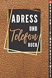 Telefon und Adressbuch: Telefon & Adressbuch mit Register von A-Z mit Platz Für 400+ Name, Adresse, Geburtstags, E-Mail, Telefon, Notizen - ... Kontaktdaten zur einfachen Adressverwaltung