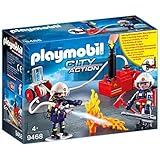 PLAYMOBIL City Action 9468 Feuerwehrmänner mit Löschpumpe, Ab 5 J