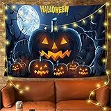 YYRAIN Halloween Lustige Tapisserie Hotel Cafe Hintergrund Wandmalerei Bar Bankett Wanddekoration Wandbehang Tapisserie 39x28 Inch{W100xH70cm}