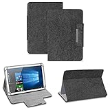 NAUC Filz Hülle für XIDO Z120 Z110 X111 X110 Z90 Tablet umweltfreundlichem Filz praktischer Standfunktion Schutztasche Stand Tasche Cover Case, Farben:Dunkel G