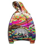 XDJSD Herren Pullover Herren Kapuzenpullover Plus Size Sweat Shirt Hoodie Bedruckter Pullover Mantel Gestreifter Pferde Print Pullover Herren Bottoming S