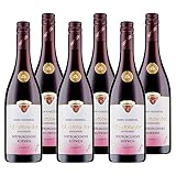 Oberrotweiler Spätburgunder Rotwein Kabinett 2019 - Rotwein halbtrocken, erfrischend fruchtig im Geschmack - Badischer Wein, Anbaugebiet Kaiserstuhl (6 x 0,75 l)