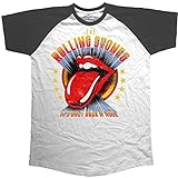 Rolling Stones Herren The It's Only Rock 'n Roll T-Shirt, Weiß (Schwarz/Weiß), XL