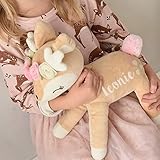 Kuscheltier Reh mit Name - Reh Kuscheltier mit Name Stofftier mit Name Kuschelreh personalisiert Waldtiere Geschenk individualisiert omaM