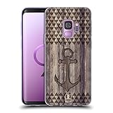 Head Case Designs Anker Mix Von Holz Drucken Soft Gel Handyhülle Hülle kompatibel mit Samsung Galaxy S9