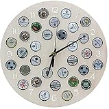 SAFE Wanduhr Kronkorken für 32 Korken | Geschenke zum Jahrestag für ihn | Nur für echte Kronkorken Sammler | Ideale Männergeschenke zum Geburtstag | Ø 30
