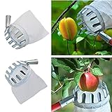 MINGMIN-DZ Dauerhaft 1Pc Metall Obstpflücker Convenient Stoff-Tasche Apple-Pfirsich-Birnen-orange Sammeln-Werkzeug Garten Orchard Farm Fruit Picking Supp