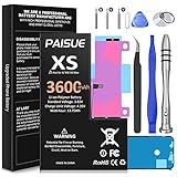 Akku für iPhone XS, Upgrade 3600mAh Ersatzakku mit hoher Kapazität, Neuer 0 Zyklen Li-Ion Akku für XS A1920, A2097, A2098, A2100 mit komplettem Reparaturwerkzeug