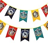 ZZLYY Flagge von Harry Potter Gryffindor Slytherin Hufflepuff Ravenclaw Hogwarts Flaggen B