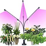 semai Pflanzenlampe LED 30W Pflanzenlicht Pflanzenleuchte Wachstumslampe Wachsen licht Grow Lampe Vollspektrum für Zimmerpflanzen mit Zeitschaltuhr, 3 Arten von Modus, 6 Arten von Helligk