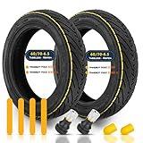 KNWSHT Reifen für Ninebot Max G30D / G30D 2 mit ScooterstäNder Abdeckkappe, Ersatzreifen Schlauchloser für Segway Ninebot G30D ii E Scooter ZubehöR mit Tubeless Ventil, 60/70-6.5 R