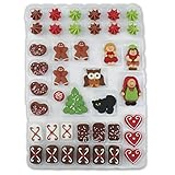 Günthart 41-teiliges Hexenhaus Figuren Set für ein Lebkuchenhaus, Knusperhaus, Zuckerfig
