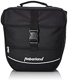 Haberland Unisex – Erwachsene Fahrradtasche Einzeltasche Einsteiger-Serie, Schwarz, 30 x 32 x 13 cm, 12.5 L