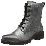 Tamaris Damen 1-1-25280-23 Combat Boots, Silber (Dark Pewter 990), 37 EU