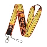 YINCHIE Seidig Lustig PS AI. Photoshop Lanyards Keychain Photo Designer ICH WÜRDE Kartenname Abzeichenhalter Handy Halsriemen Bandarbeitszubehör XAN8130. (Color : 2)