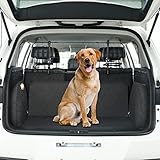 Toozey Kofferraum Hundegitter für Auto, SUV Universal - Kopfstützen-Befestigung&Gurte Doppelte Fixierung Schutzgitter Trenngitter für Hunde - Verstellbar, Gratis E-Book (groß)