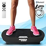 Miweba Sports Fitness 3D Vibrationsplatte MV200-3 Jahre Garantie - 3 Vibrationsmodi - Horizontal - Vertikal - Oszillierend - 400 Watt (Schwarz)