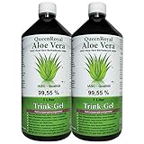 QueenRoyal Aloe Vera Trink Gel 99.55% pur 2 Liter Sparpack. 30256 G