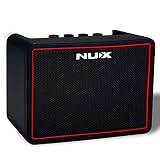 Asmuse 3W Mini Gitarrenverstärker Guitar Amplifier Bassverstärker Kopfhörer Übung mit Gain Delay Reverb Distortion Effekt und über Bluetooth APPs auf Smartp