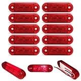 10x 3 SMD LED Begrenzungsleuchten Rot 12V 24V Positionsleuchten LKW Anhäng