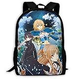 YGZger Unisex Schulrucksäcke S-Word A-rt Online 3D Gedruckt Große Kapazität Casual R