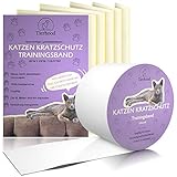Tierhood Kratzschutz für Türen, Möbel und Wände [Selbstklebend] Hund & Katze Kratzfolie - Kratzschutz Sofa - Fensterschutz Katze - Anti Kratz Folie - Schutzfolie Tür - 5X Sheets + 1x R