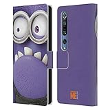 Head Case Designs Offizielle Despicable Me Boese 2 Minions Volles Gesicht Leder Brieftaschen Handyhülle Hülle Huelle kompatibel mit Xiaomi Mi 10 5G