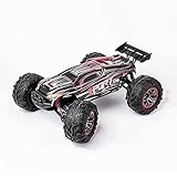 UJIKHSD 1:10 Scale Remote Control Truck, 4WD High Speed ​​62+ Kmh All Terrains Elektrisches Spielzeug Offroad RC Monster Fahrzeug Auto Crawler Mit 2 Batterien Für 40+ Min Spiel Für Jungen Kinder U