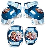 STAMP - ROLLER SKATES sizes 23/27 + ELLBOGEN und KNIESCHÜTZER - FROZEN 2