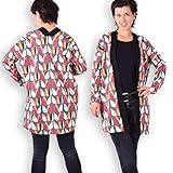 leni pepunkt Schnittmuster 103 Cardigan Jacke Damen in den Größen XS - XXXL zum Nähen mit Anleitung und 5 Webetik