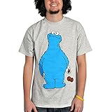 COOKIEMONSTER Krümelmonster Sesamstraße Retro Comic Herren T-Shirt Gr. XL - THIEF - GRAU MELIERT