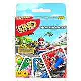 Mattel Games GWM70 - UNO Mario Kart-Kartenspiel mit 112 Karten, für Spieler ab 7 J