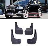 JTAccord Auto vorne hinten Schmutzfänger Kotflügel Spritzklappen Kotflügel Schmutzfänger für Chevrolet Holden Captiva 7 2011-2017 2012 2013 2014, mit Trittbrett (Türstufe) Modell, 4 Stück/S