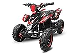 Mini Quad Madox 49cc 6' ATV Quad Kinderfahrzeug Kinderquad Bike Pocket (Rot)