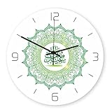 Wanduhr Wanduhr Rahmenlose 3D Wanduhr Aufkleber Aufkleber Muslim Ramadan Mubarak Wohnkultur Wanduhr Modernes Design Horloge M