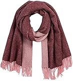 Scotch & Soda Maison Damen Two Tone Woven Wool Scarf Woolschal, Mauve Melange 1315, OS
