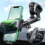 VANMASS Handyhalterung Auto 3 in 1 PRO+ Bombenfest Saugnapf & Lüftung Handyhalter Für Auto 360° Flexibel Drehbar Universal Kfz Handyhalterung Auto Zubehör Für Alle Handy iPhone Samsung Huawei X